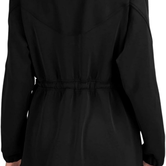 Nwot Black Mock Neck Full Zip Fleece Sweatshirt Jacket Large - Picture 5 of 9